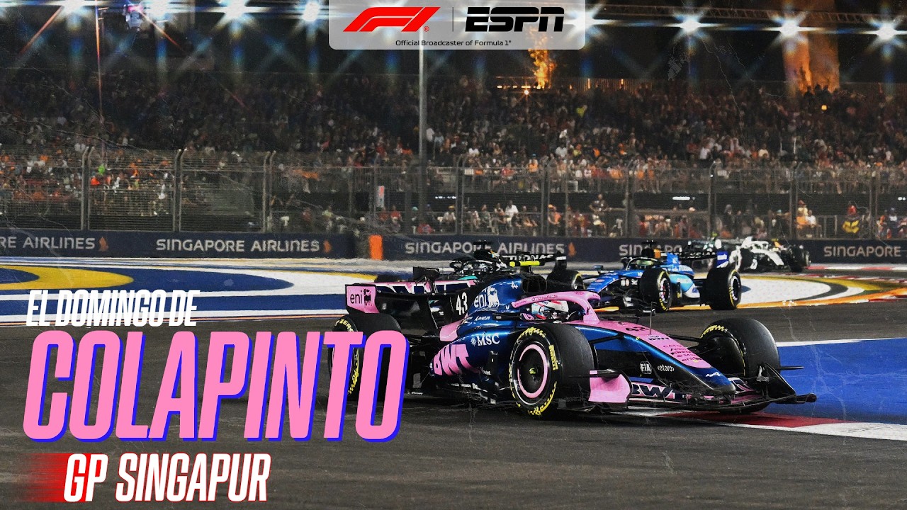 UN DÍA CON MALA SUERTE: ASÍ FUE EL DOMINGO DE COLAPINTO EN EL GP DE SINGAPUR | RESUMEN
