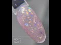 SAGA professional AGATE BASE 3 (ніжно-рожевий з ефектом битого скла), 9 мл