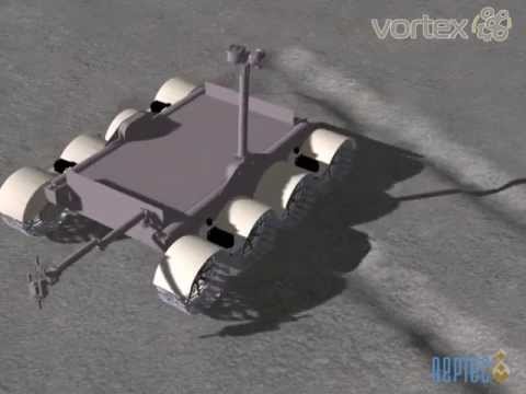Vortex - Simulation of Juno Lunar Rover with Wheel Soil Interaction/Deformation