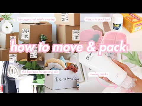 12 BEST Moving & Packing Tips That Will Make Your Move SO EASY | Roxy James #movingtips #howtomove