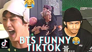 BTS Funny moments TikTok Compilation🤣🤣(try n