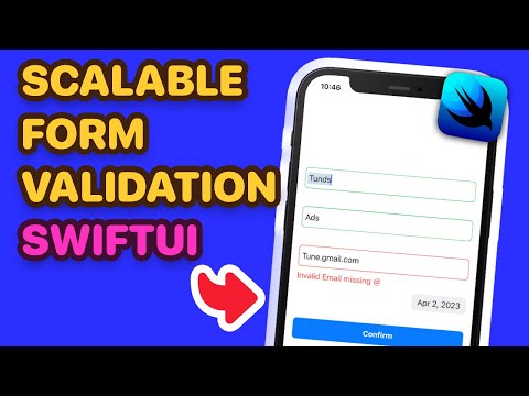 SwiftUI Form Validation using Combine (SwiftUI Tutorial, Regular Expressions, Combine Framework) thumbnail