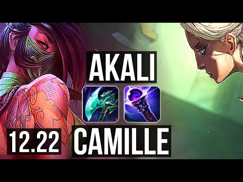 AKALI vs CAMILLE (MID) | 600+ games, 6/2/5 | KR Master | 12.22