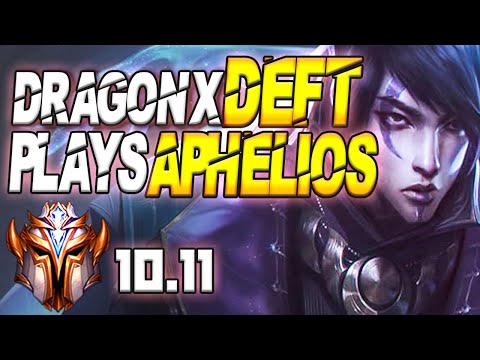 DragonX Deft Plays Aphelios vs Tristana - 10.11