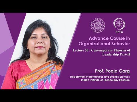 Advance Course in Organizational Behavior Promo Video By Prof Pooja Garg