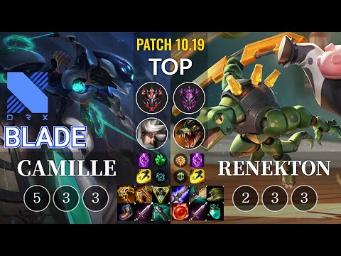 DRX Blade Camille vs Renekton Top - KR Patch 10.19