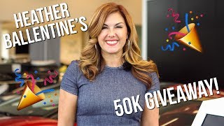 HEATHER BALLENTINE'S 50K GIVEAWAY 2017