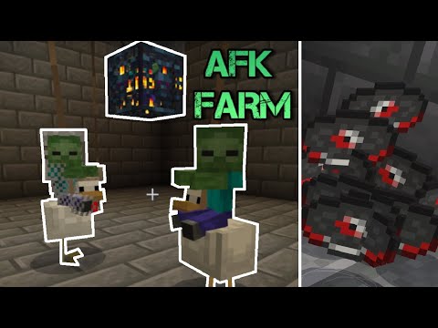 Chicken Jockey Farm in Minecraft 1.21