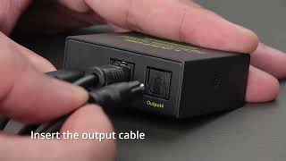 LiNKFOR 1x3 Toslink Optical Fiber Audio Splitter