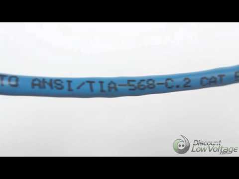 Hyperline Blue Cat5e PVC Ethernet Cable | UTP-C5E-SOLID-CMR-BL