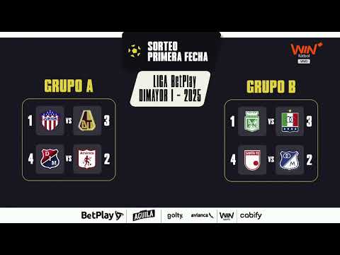 Sorteo Cuadrangulares Semifinales Liga BetPlay Dimayor 2025-1