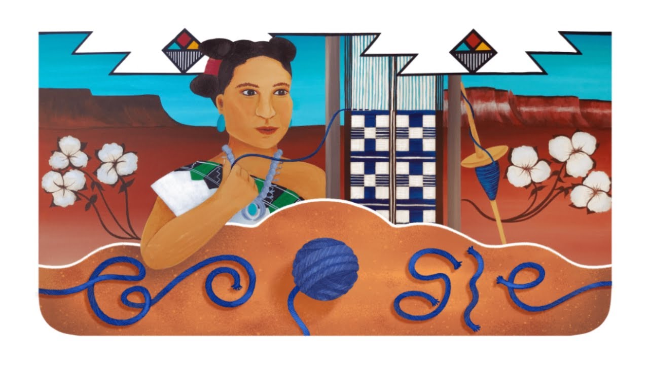 A behind the scenes video of the work on the Native American Heritage Month Doodle.