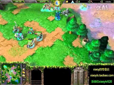 【发育不均衡】魔兽争霸xiaoy解说凤凰杯superBT vs sini AI