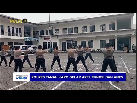 KASAT SAMAPTA POLRES TANAH KARO PIMPIN APEL FUNGSI DAN ANEV KINERJA PERSONEL