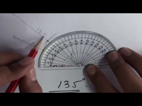 How to construct angles 105 120 135 150 degrees - Compass