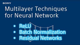 Multilayer Techniques for Neural Network - Introduction to Deep Learning