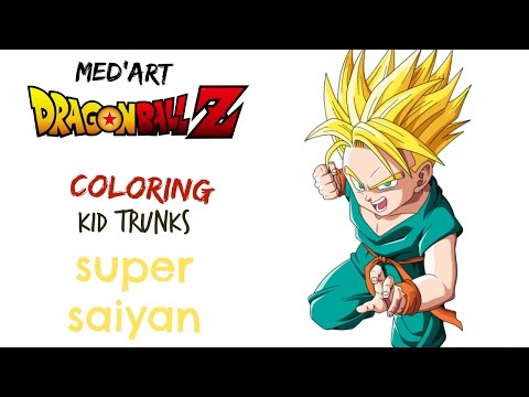 _coloring_ kid trunks super saiyan
