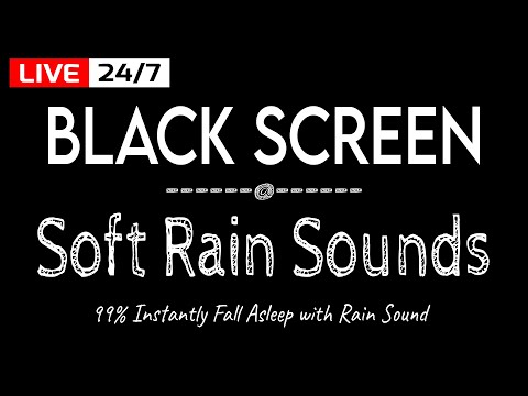 Black Screen Rain - 99% Instantly Fall Asleep with Rain Sound Black Screen