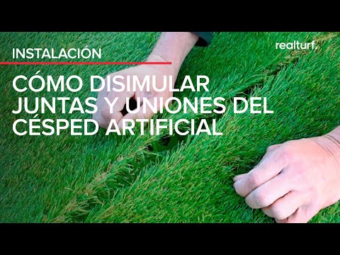 Cómo disimular las juntas de unión en el césped artificial Realturf