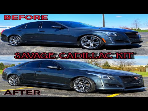 Cadillac CTS full body kit install