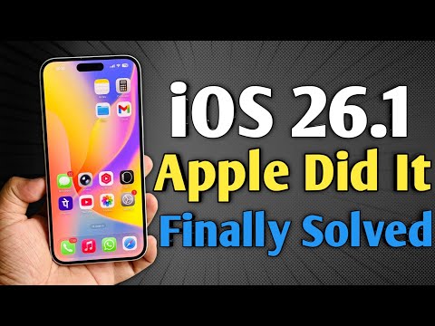 iOS 26.1 - Apple Did it Again