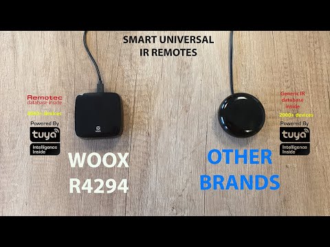 Universalus IR nuotolinio valdymo modulis, Wi-Fi, TUYA, WOOX video