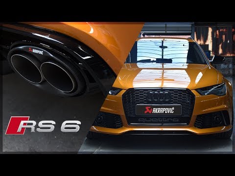 Audi RS6 Performance Akrapovic Exhaust System Sound