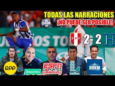 Perú 2 - 2 Honduras | Narración Peruana, Narración Internacional, Narración Hondureña- LIMA 2019