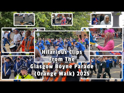 Hilarious Clips From The Glasgow Orange Walk (Boyne Parade) - Saturday 5th July 2025
