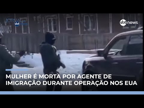 Morte em ação de imigração gera protestos e reação de Trump | #JornaldoSBTNews