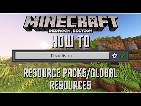 How to deactivate a Resource pack in Bedrock Edition 1.17