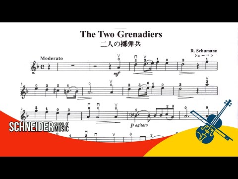 The Two Grenadiers, R. Schumann  |  Violin Sheet Music [Partitura para Violino ] Suzuki Book 2