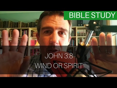 John 3:8, Wind or Spirit?