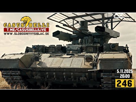Casus Belli 246 5.11.2025 - Aktuálne udalosti svet - Drony vEU a na bojisku - umelá inteligencia II.