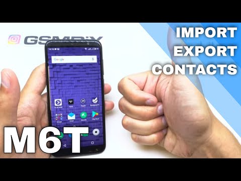 How to IMPORT / EXPORT Contacts in MEIZU M6T