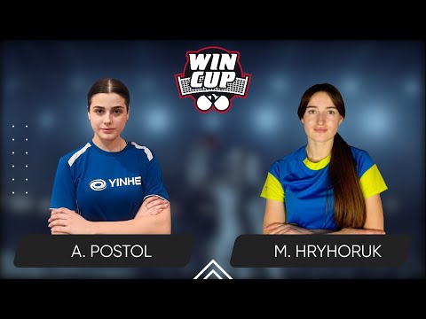 17:30 Anastasiia Postol - Mariana Hryhoruk West 3 WIN CUP 18.04.2024 | TABLE TENNIS WINCUP