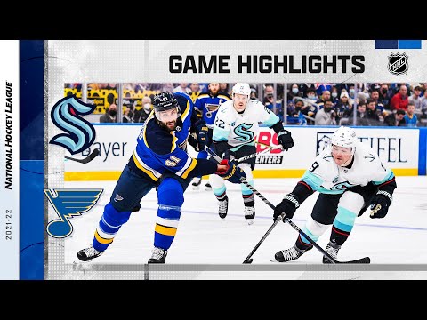 Kraken @ Blues 1/13/22 | NHL Highlights