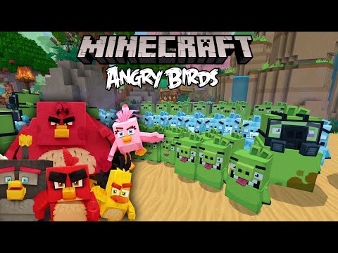 Minecraft x Angry Birds DLC - Terence vs Pig army