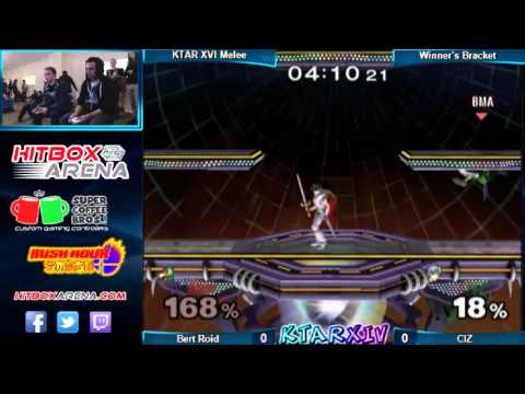 KTAR 14 Melee Singles BERT Roid (Falco) vs C!Z (Marth, Fox) Winner's Quarters