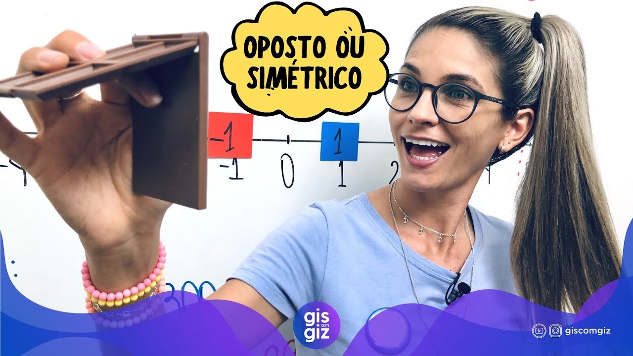 NÚMEROS OPOSTOS OU SIMÉTRICOS NA RETA NUMÉRICA  7ºANO \Prof. Gis/