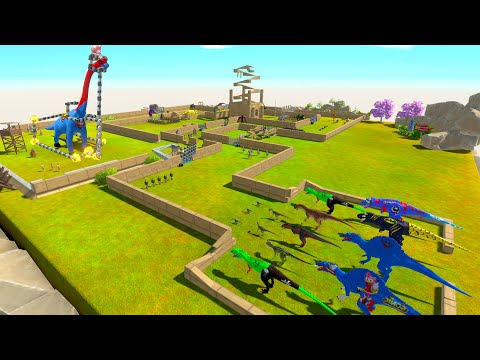 CARNIVORE DINOSAURS Saving HERBIVORE DINOSAURS - Animal Revolt Battle Simulator