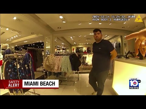 Video shows police in Miami Beach take down suspected video voyeur