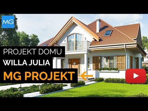 Projekt domu Willa Julia MG Projekt – 134,12 m2 - koszt budowy 209 tys. zł