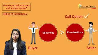 2. Call and Put Option in Options Trading - How to sell a Call and Put Option