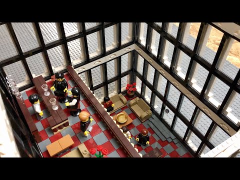 Bau einer Lego Stadt Teil 109. - Hochhaus: Aufzug und erste Etage