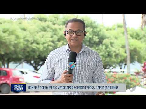 Homem é preso em Rio Verde após agredir esposa e ameaçar filhos