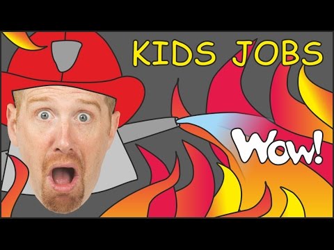 Jobs for Kids & Jobs Song from Steve and Maggie | English Stories for Kids