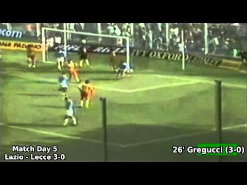 Serie A 1989-1990, day 5: Lazio - Lecce 3-0 (Gregucci goal)