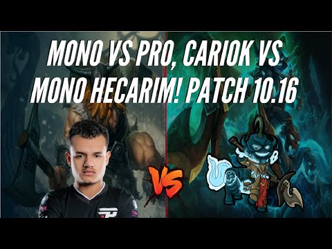 CARIOK VS TOP 1 MONO HECARIM, MONO VS PRO! - LOL REPLAYS