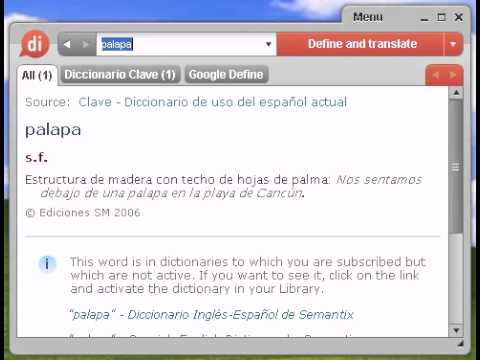 Definición de palapa